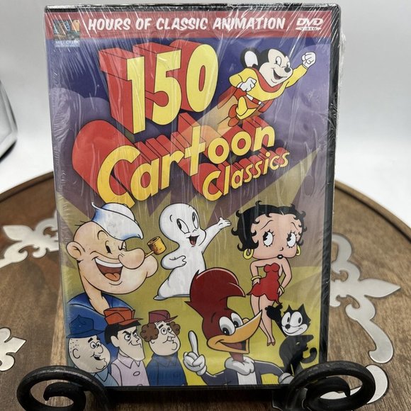 150 Cartoon Classics (DVD, 2006, 4-Disc Set, 4 - DVDs) - Picture 1 of 2